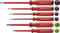 Pb Swiss - Tools Set di cacciaviti Vde Pb 5543 da 6 pezzi, piatti e croce Pozidriv, isolato fino a 1000 V, 100% Swiss Made, Rosso, Garanzia Ilimitata