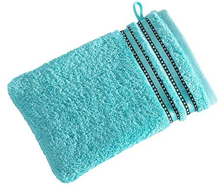 Vossen Cult de Luxe Waschhandschuh 22 x 16 cm Light Azure