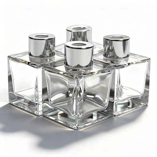 Glass Diffuser Bottles 50ml Fragrance Diffuser Sets of 4