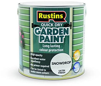 RUSTINS GAPSN2500 Quick Dry Garden Paint Snowdrop 2.5L