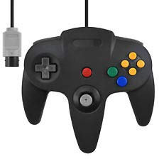 Controller di gioco con manico lungo per Nintendo 64 Controller cablato di ricambio Gamepad Remote Pad Joystick Fit per console di gioco Wii N64 Nero