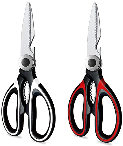 Kitchen Scissors 2 Pack Shears All Purpose Heavy Duty Sharp for Food