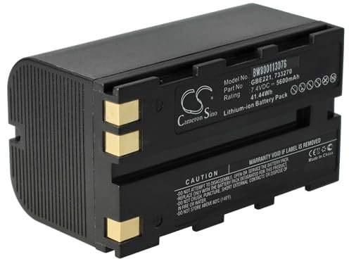 vhbw batteria compatibile con Leica TS16 dispositivo di misurazione laser, dispositivo di misurazione (5600mAh, 7,4V, Li-Ion)