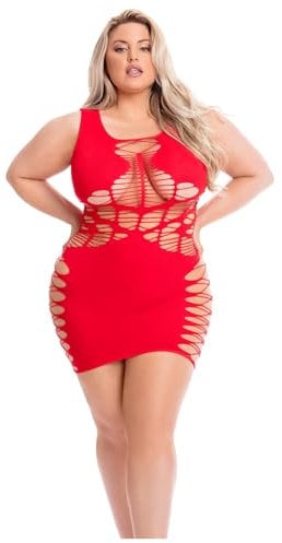 Pink Lipstick Lingerie Dynamite Diva Kleider Red Einheitsgröße