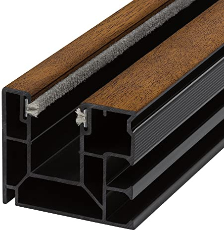 DIWARO. Rollladen Führungsschiene 4047 aus Kunststoff | Farbe Golden Oak | für Maxi Rollladenprofile 40x47 (Farbe Golden Oak | Profil 4047 | Länge 1200mm)