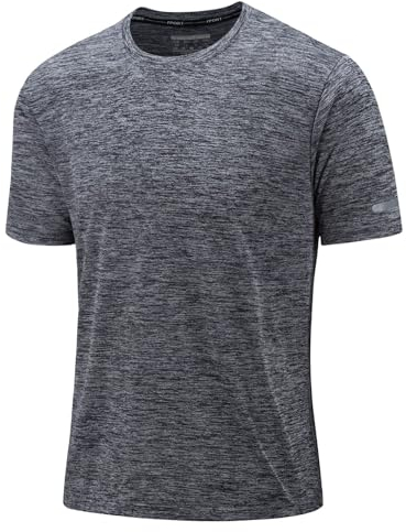 KEFITEVD Funktionsshirt Herren Polyester Sportshirt Kurzarm Atmungsaktiv Trainingsshirt Fitness Shirt Yoga Shirt