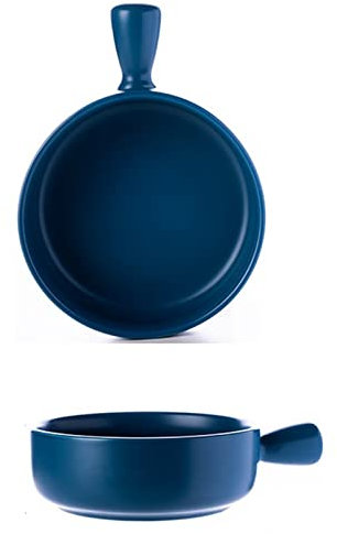 Bols à Céréales Bols à Soupe à l'oignon en Porcelaine avec poignées, 24 onces pour la Soupe Ragoût de céréales Chili Ragoût de Boeuf Tartes Bols allant au Four (Color : D)