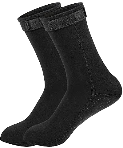 JOYJ 3mm Neopren-Socken, Herren Damen Sport Tauchsocken/Schwimmen Socken/Thermosocken, Wasserdicht und Rutschfest, zum Tauchen, Schnorcheln, Schwimmen, Surfen, Segeln alle Wassersport