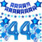 Luftballons 44. geburtstag mann deko blau,Geburtstagsdeko 44 jahre mann,Folienballon 44 Geburtstag Dekoration männer,deko 44. Geburtstag Mann Deko blau,geburtstags banner 44 geburtstag deko Mann