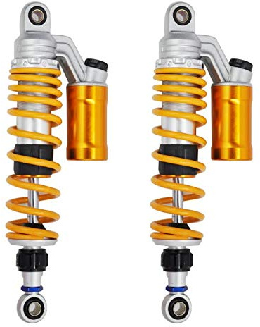 Hegeiisy 370mm/14.56 Smorzamento del rimbalzo Universale 7mm Molla Sospensione posteriore Ammortizzatori Ad Aria MTB Motorcycle Per BWS 125 Dirt Bike Gokart Quad ATV Nmax Xmax Aerox