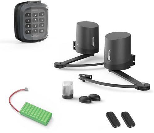 Avidsen Orane 510 Motorisation Portail avec Digicode et Batterie | Jusqu’à 5 m/500 kg, moteurs 24 V, ouverture 17 s, photocellules, digicode sans fil et batterie de secours