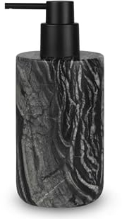 [W] Marble Dispenser, Tall, W7,5 x L7,5 x H17,5 cm, Black/Grey