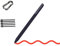 Stylet marqueur pour 2 tablettes Remarkable 1, pas de charge nécessaire, pas d'installation, pas de gomme intégrée, améliore votre expérience numérique (noir)