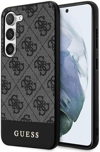 Guess Hülle Passend für Samsung Galaxy S24 Plus - Hard Case 4G Logo Back Cover Schwarz