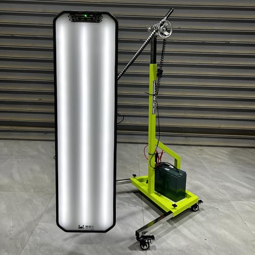 Bceer PDR-Schwerlastleuchte PDR LED-Lampe Reflektorplatte Werkzeuge Für Dellenreparatur LED-Licht-Reflexionsbrett Mit Verstellbarem Halter Handwerkzeugsatz Batterie Nicht Enthalten