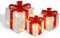 CCLIFE Juego de 3 Cajas de Regalo Con Luz LED Para Navidad, Árbol, Hogar y Decoraciones CushHom
