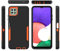 KOARWVC Phone Case for Galaxy A22 5G Case, Samsung A22S 5G Case SM-A226B Magnetic Car Mount Heavy Duty Shockproof Protective Cover for Samsung Galaxy A22 5G Black/Orange