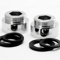 BLUMKRAFT 2 Stück Wasserhahnadapter F28 – M22 Metall massiv versilbertes Messing 28 mm weiblich 22 mm männlich (F28-M22 / M22-F28)