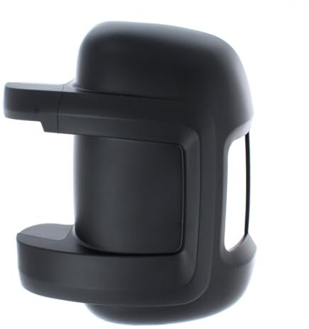 XYZ Parts Short Arm Wing Door Mirror Cover Cap Casing Black Compatible with Fiat Ducato 250 Chassis Cab, MPV & Van 2006-2014 UK Passengers Side Left Hand Replacement