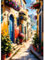 QINRUBB Stadt Straße Diamond Painting Erwachsene, 5D Blumen Diamant Painting Bilder Anfänger, DIY Architektur Runder Vollbohrer Diamanten Malerei Stickerei Kreuzstich Geschenke Home Wand Dekor 30x40cm