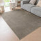 Ceneco Teppich Taupe Kurzflor, Waschbare Teppiche Wohnzimmer,Moderne Weiche Teppiche für Schlafzimmer, rutschfeste Teppich für Küche, Büro, Lounge (Taupe, 80×120cm)