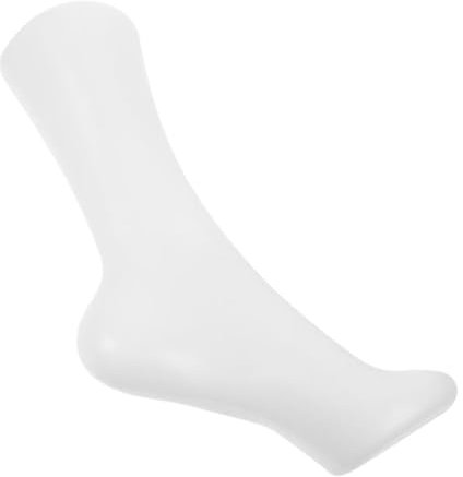 iplusmile Socken-requisiten Schaufensterpuppenständer Kurzstrumpf Schaufensterpuppe Schneiderpuppe Mannequin-kopfständer Knöchelarmband-schaufensterpuppe Verstellbare Kleiderform Sport Weiß