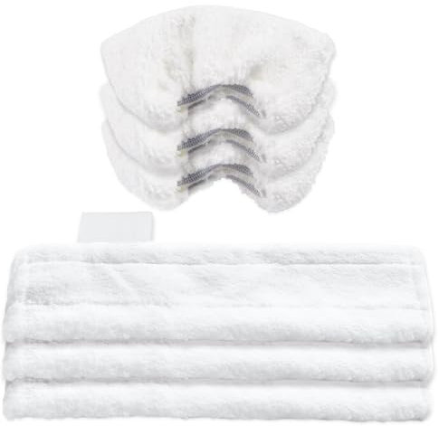 ANBOWEI Microfibre Cloth Cover for Karcher Steam Cleaner, 6 Pack Steam Cleaner Pads Set Compatible with Karcher EasyFix SC2, SC3, SC4, SC5, Steam Mop Pads Washable(3 Floor + 3 Hand Nozzles)