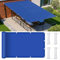 DGSFES Voile d'ombrage Imperméable Rectangulaire 2.8mx2.8m, Toile Ombrage UV Protection en PES Durable pour Terrasse, Jardin, Balcon, Patio - Bleu avec Oeillets et Cordons