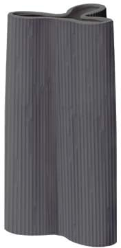 Keramik Vase Teardrop - RUA - Keramikvase in eleganter Tropfenform (Anthracite Ceramic)