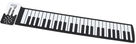 49 Taste Roll Up Tastatur Klavier, Tragbare Faltbare USB -wiederaufladbare Silikon -Tastatur Klavier für Anfänger Geeignet