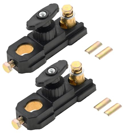 Mtsooning 2PCS Battery Disconnect Switch 12V-24V Heavy Duty Isolator Kill | Anti-Leakage Protection,Battery Cut Off Switch,Isolation Knob,for Car RV Boat Marine ATV Motorcycle Truck