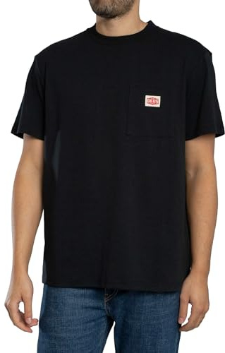 Deus Ex Machina Men's Parts & Service Pocket T-Shirt, Black
