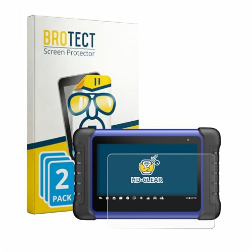 BROTECT 2 Stück Schutzfolie für Autel MaxiIM IM508S Displayschutz Folie Made in Germany, Ultra-Klar