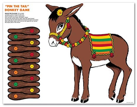 Donkey Game (mask & 12 tails included) Party Accessory (1 count) (1/Pkg)