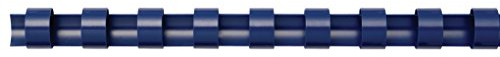 Fellowes Plastic Combs- Round Back Binderücken, 16 mm, Blau, 25 Stück