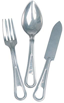 Mil-Tec Unisex – Erwachsene Essbesteck_14628000, Grau, One Size