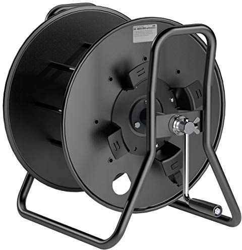 Schill Stahlblech-Kabeltrommel SK 4600.RM-SCHWARZ mit Hilfsspule Kabeltrommel 4013046413907