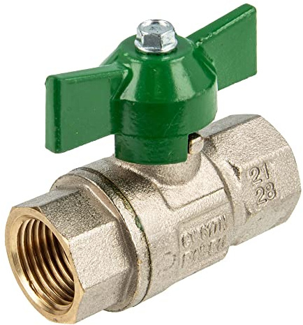 Kugelhahn-DVGW, IG 1 x 90 mm, DN 25 mit Flügelgriff, DIN EN-13828, CW 617-M