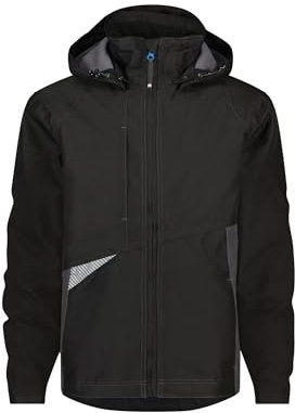 DASSY® Hyper Wasser- und winddichte Arbeitsjacke - Größe XL - SCHWARZ/ANTHRAZITGRAU