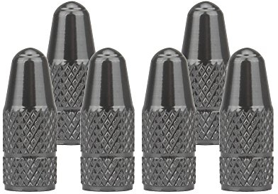 SENZEAL 6 pcs Ventilkappen Französisch Fahrrad Ventil Reifen aus Aluminiumlegierung Grau