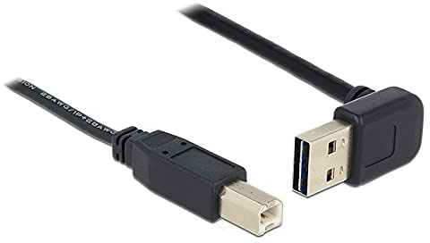 DeLOCK 85183 0,5 m USB A USB B männlich männlich schwarz Kabel USB – Kabel USB (0,5 m, USB A, USB B, 2.0, männlich/männlich, schwarz)