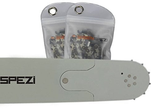 Sägenspezi Guide de 75cm 3/8 98 maillons 1,5mm et 2 chaînes à gouge carrée pour Husqvarna 372