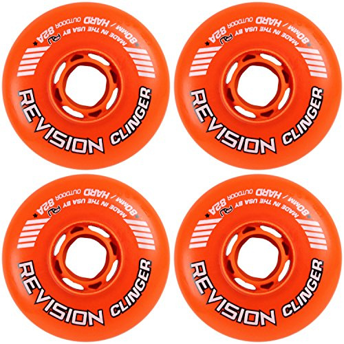 REVISION Rollen Inline Roller Hockey Clinger orange 80 mm 82 A 4er Pack