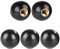FTVOGUE 5pcs bouton de bakélite boule de bakélite ronde levier levier de changement de machine outil de remplacement BM6 * 20 (écrou de cuivre intégré)