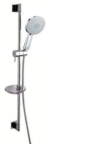 Saliscendi doccia Mixa/3 con asta murale e portasapone D54025 Bossini