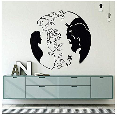 Wandaufkleber Schöne Und Das Biest Weihnachten Aufkleber Pvc Vinyl Wohnzimmer Schlafzimmer Fenster Bad Büro Schlafsaal Shop Decor 70X69 Cm