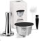 i Cafilas cápsula reutilizable para Dolce Gusto Lumio/Drop/Mini Me/Stelia/Esperta, cápsulas acero inoxidable compatible con Dolce Gusto Lumio, Tamper + cuchara + cepillo