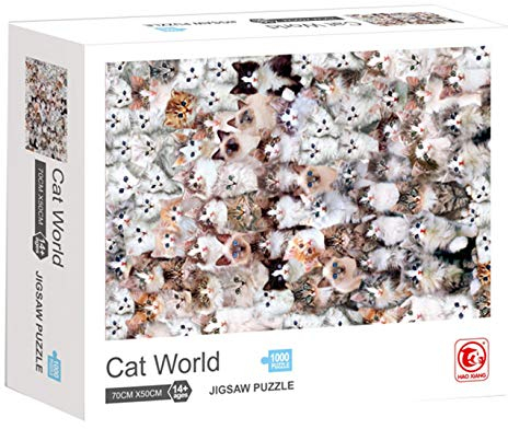 ITODA Puzzle 1000 Teile Spielpuzzle 3D Puzzle Steckpuzzle Erwachsene Geschicklichkeitsspiel Kinder Puzzlespiel Geduldspiel Kreative Spielzeug Stressfreisetzung Erwachsenenpuzzle Kinderpuzzle