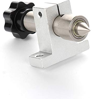 Vogueing Tool Live Center Fingerhutbohrer für Mini-Drehmaschine, DIY-Holzbearbeitungszubehör (Teleskop-Reitstock-S)