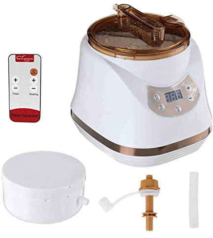 KOVFBRO Sauna Steamer Portable Pot 2.8L, Stainless Steel Steam Generator with Remote Control SPA Fumigation Machine
